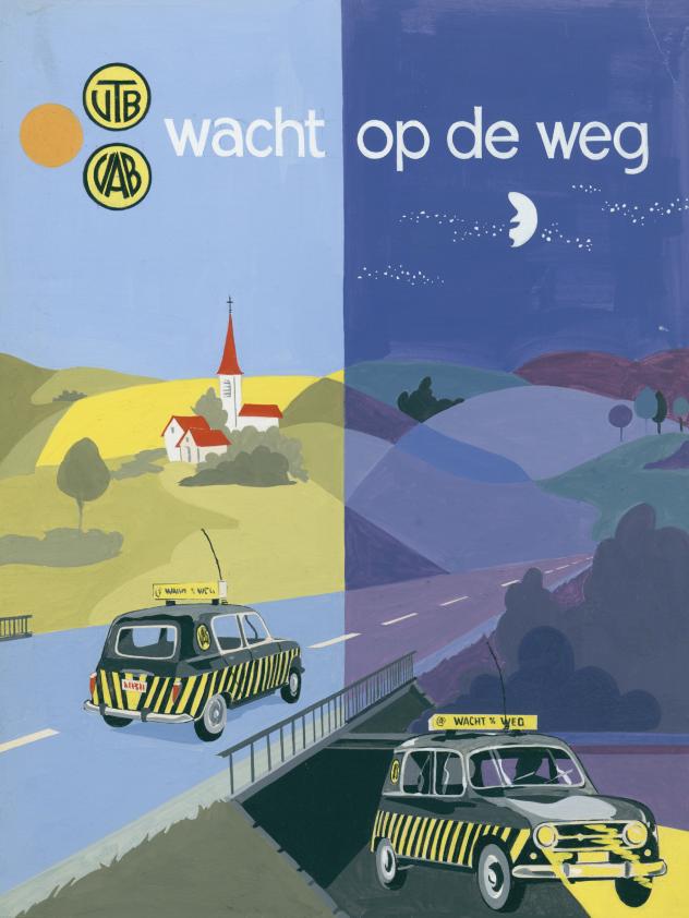 VAB wacht op de weg