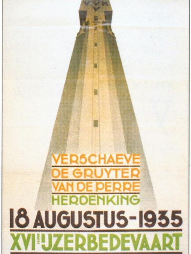 Affiche 16de IJzerbedevaart, 1935
