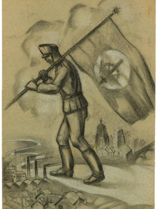 Schets van Léon Vingerhoets