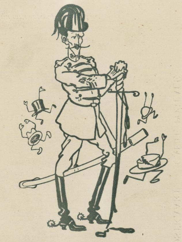 Postkaart Majoor Kopaf