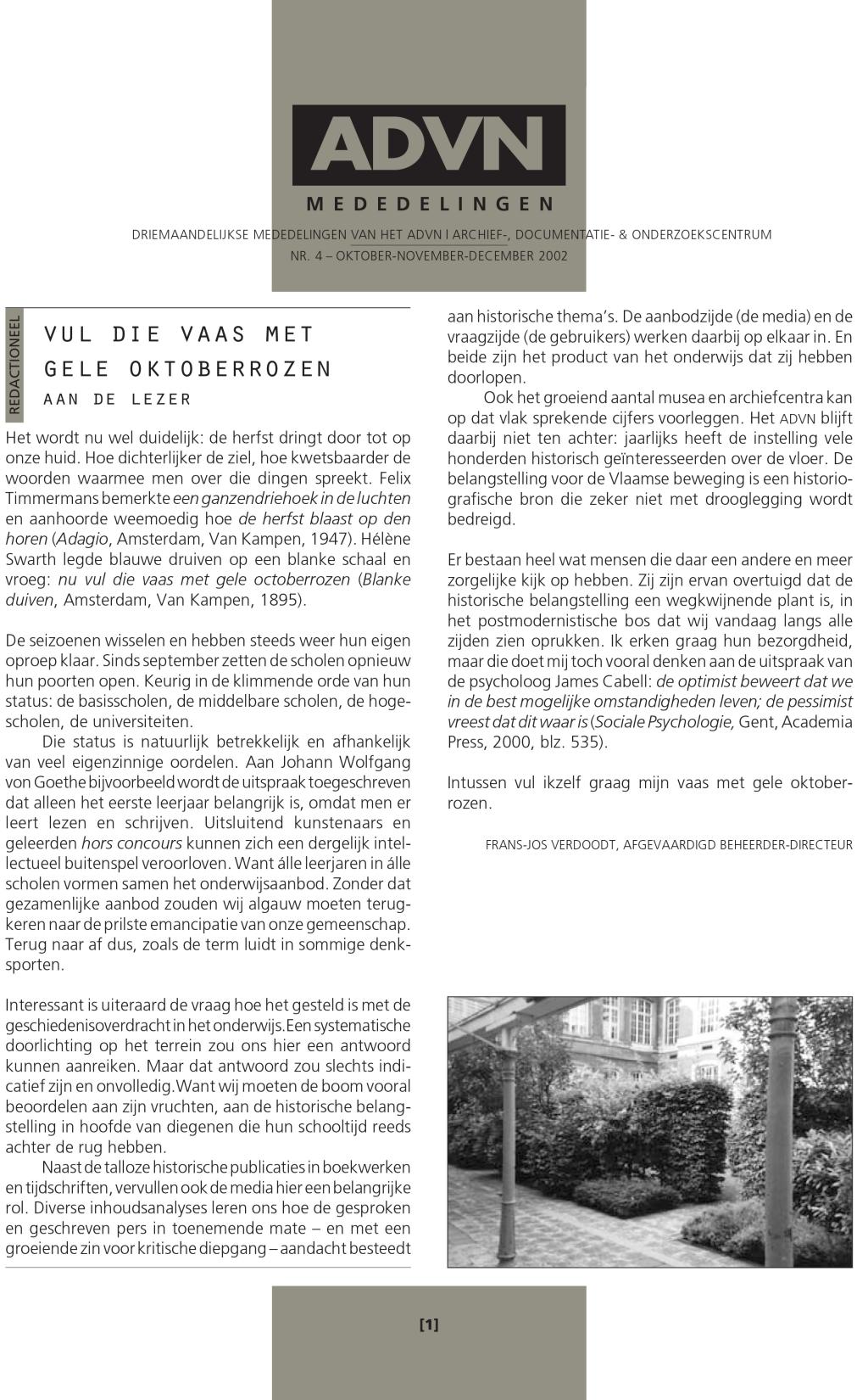 ADVN-Mededelingen 4