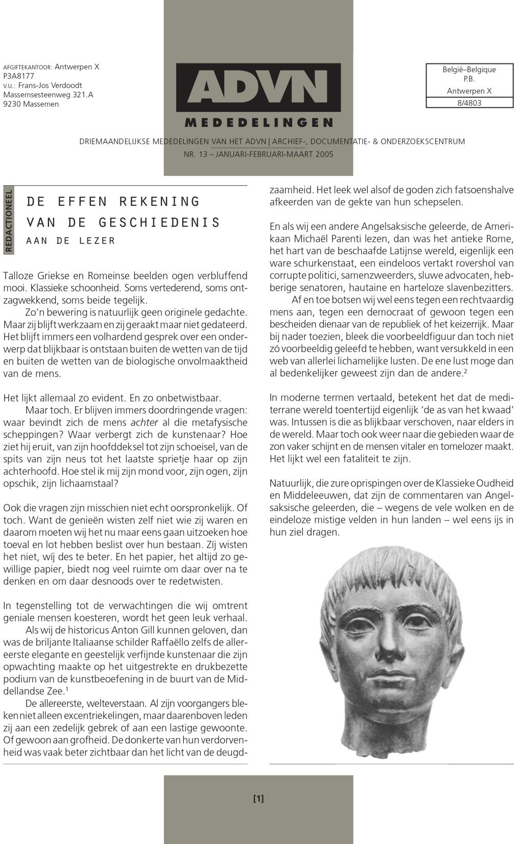 ADVN-Mededelingen 13
