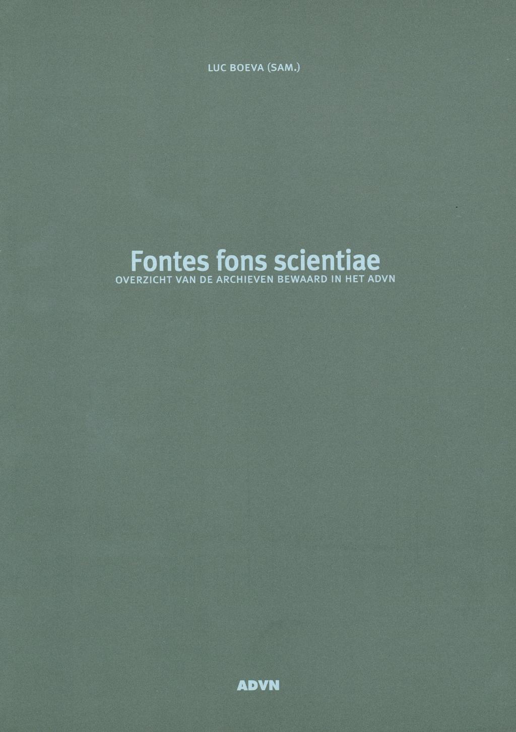 Fontes fons scientiae