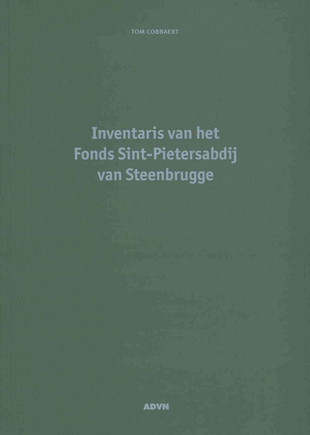 Inventaris van het Fonds Sint-Pietersabdij van Steenbrugge